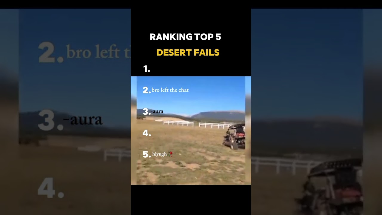 Ranking top 5 desert fails #desert #fypシ #fails #ranking