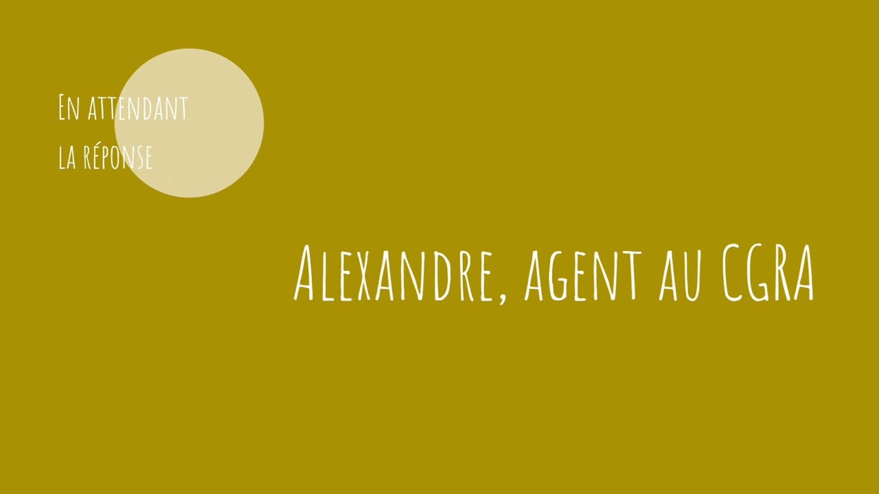 Alexandre, agent au Commissariat général aux réfugiés et aux apatrides