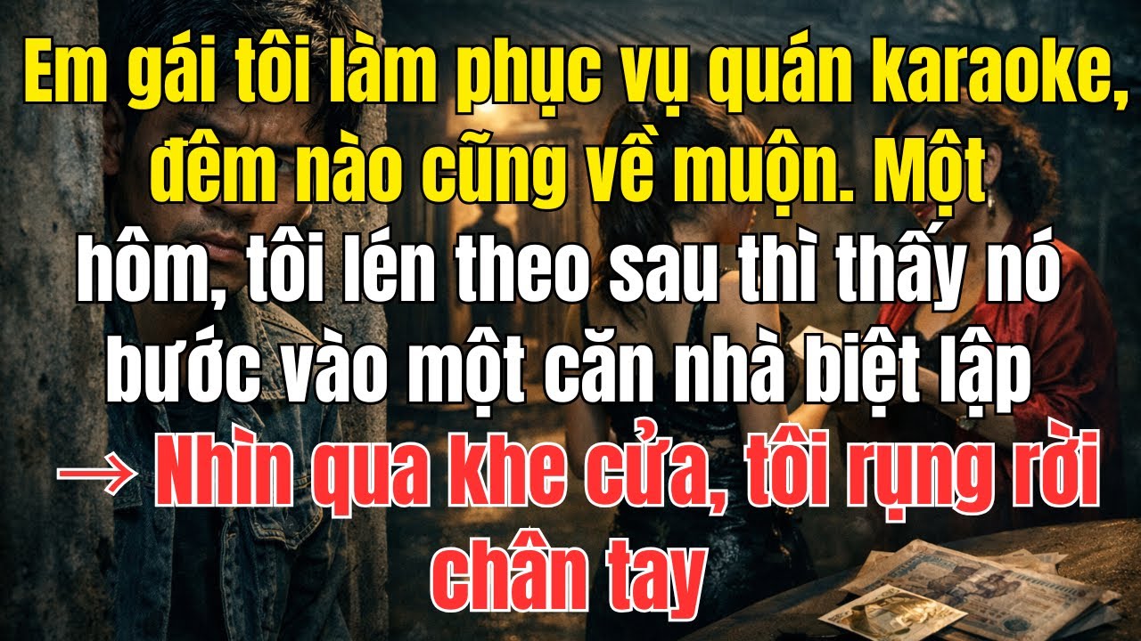 Em gái tôi làm phục vụ quán karaoke, nhưng sự thật phía sau khiến tôi rụng rời chân tay