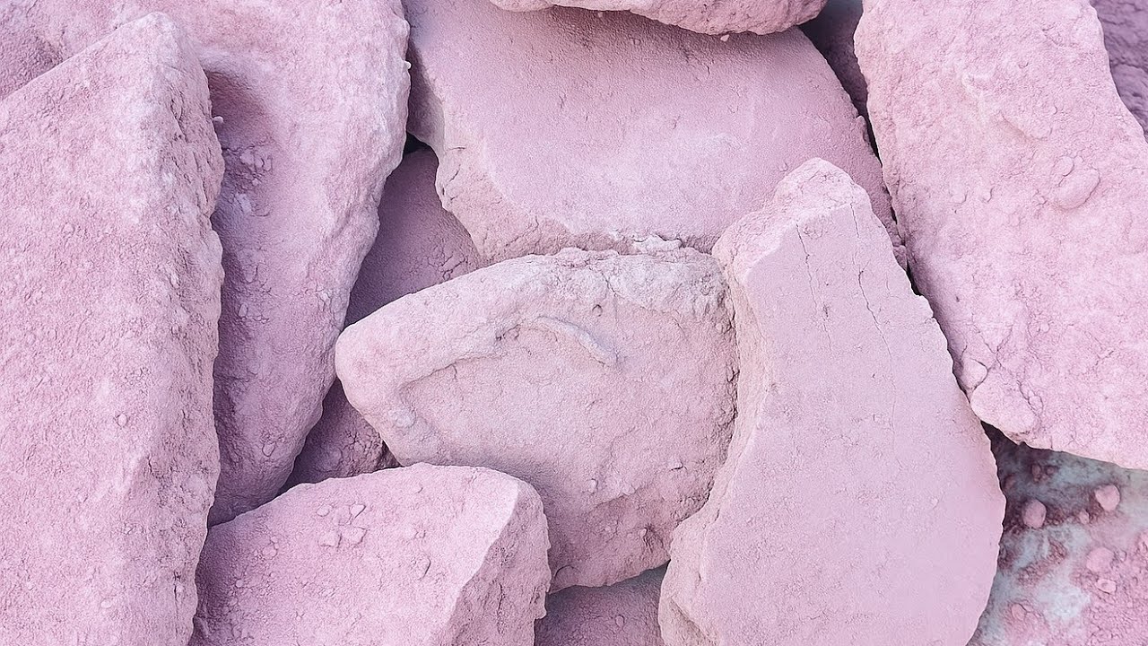 "Ultra Relaxing Pink Concrete Crumbling | Super Satisfying ASMR Dry Floor Breaking"