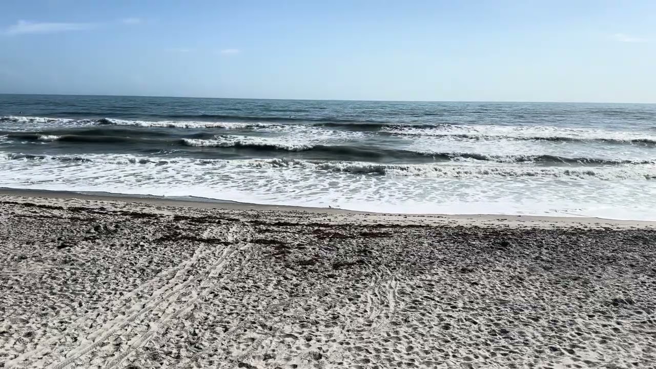 atlantic beachfront, hangars beach at patrick AFB on a clear windy spring day;@zenbeachseconds​