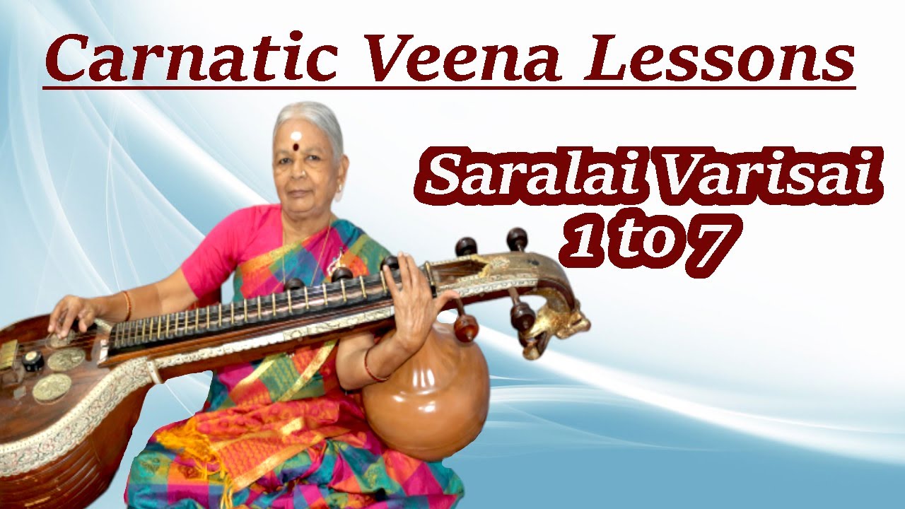 Sarali Varisai On Veena:1 to 7|Learn to Play Saralai Varisai on Veena |Lessons For Beginners