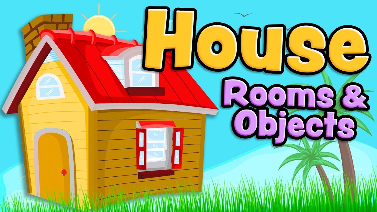 Дома и объекты на английском языке для детей (House rooms and objects)