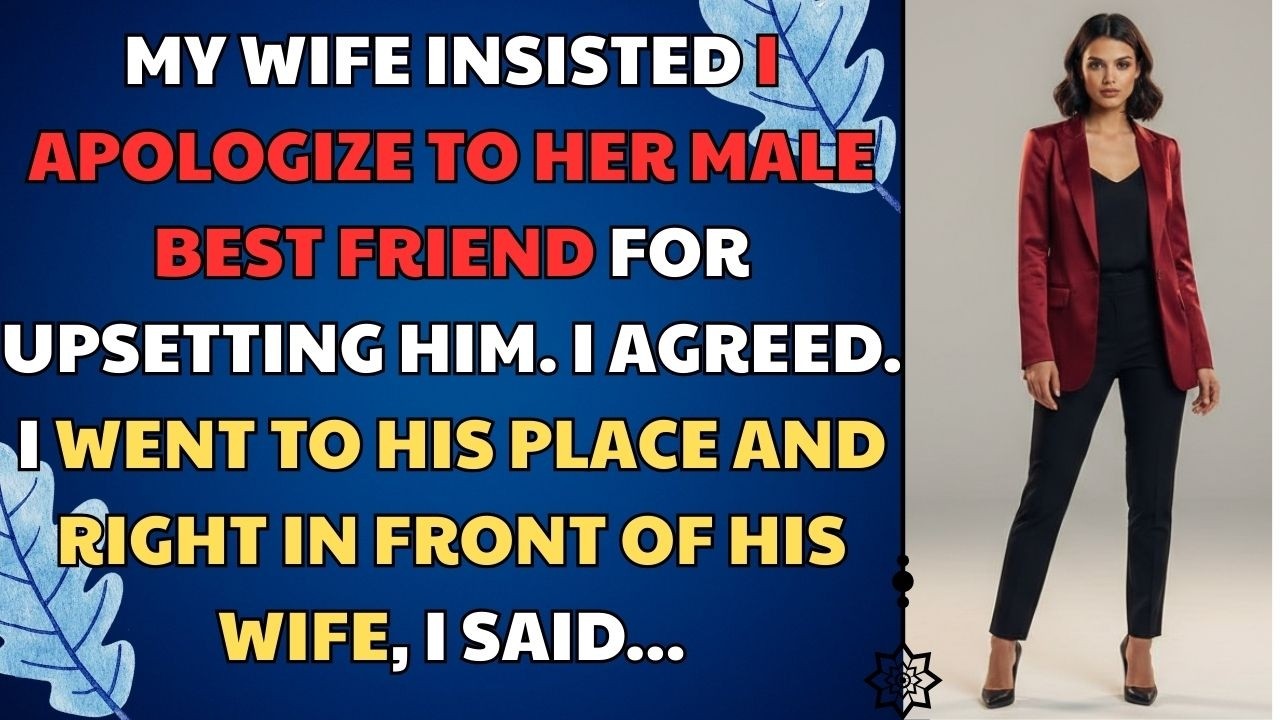My Wife Insisted I Apologize To Her Male Best Friend For Upsetting Him | Betrayal Reddit Story