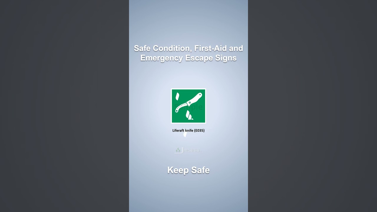Safe Condition, First-Aid and Emergency Escape Signs - Short 4 | Animated