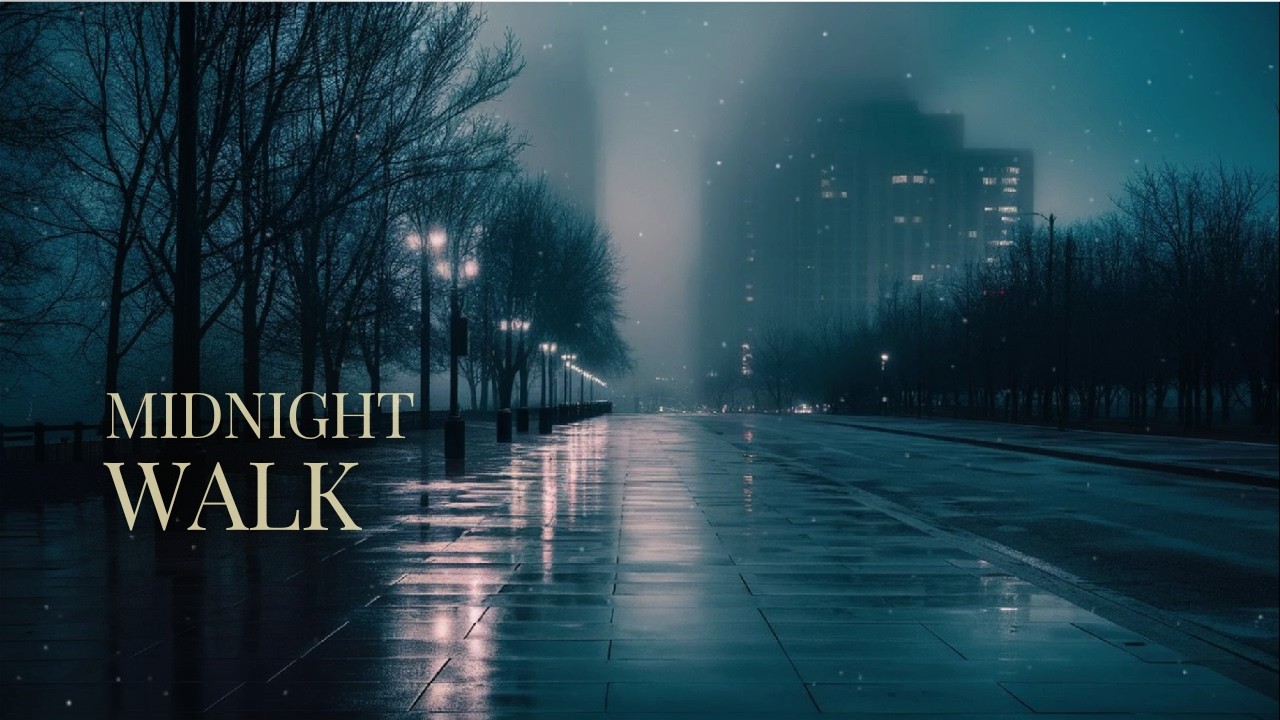 Snow Ambience Music for Sleep and Peaceful Night | Midnight Walk ❄❤