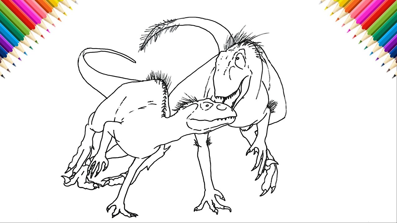 SCORPIOS REX vs INDORAPTOR Drawing and Coloring