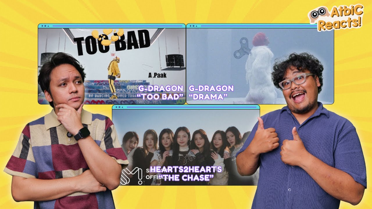 G-DRAGON - TOO BAD & DRAMA and  Hearts2Hearts 하츠투하츠 'The Chase' MV Reaction Video | ATBIC REACTS!