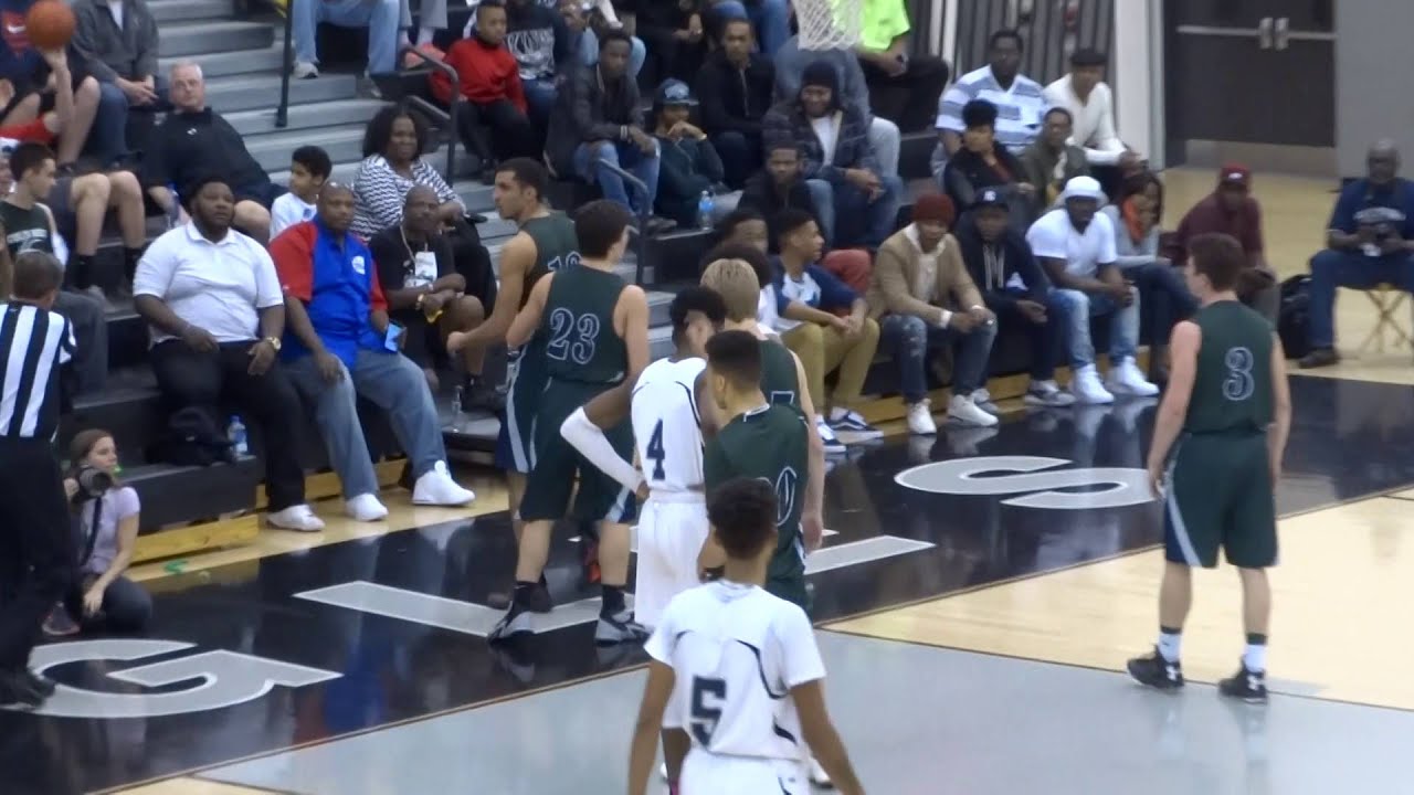 Khaled Mostafa blocks a shot into the first row