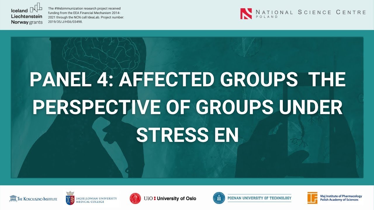Panel 4   Affected groups  the perspective of groups under stress EN_full