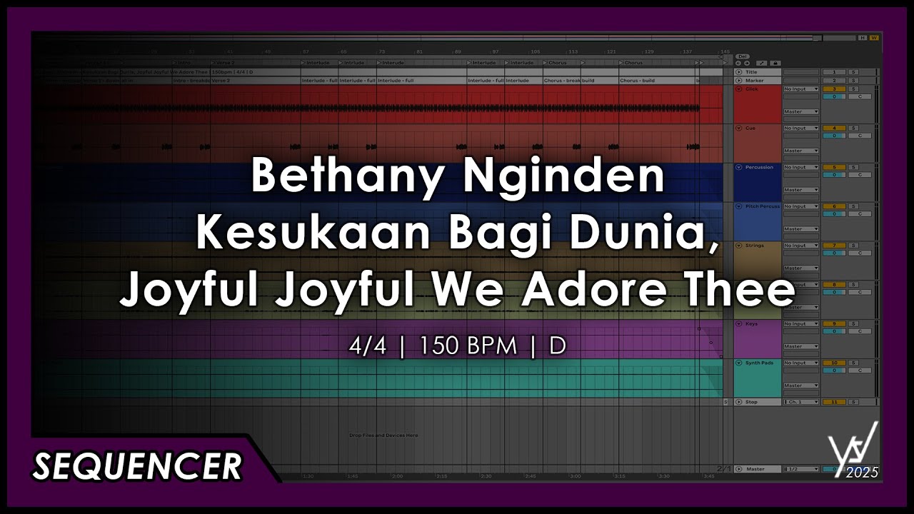 Bethany Nginden - Kesukaan Bagi Dunia, Joyful Joyful We Adore Thee [Sequencer]