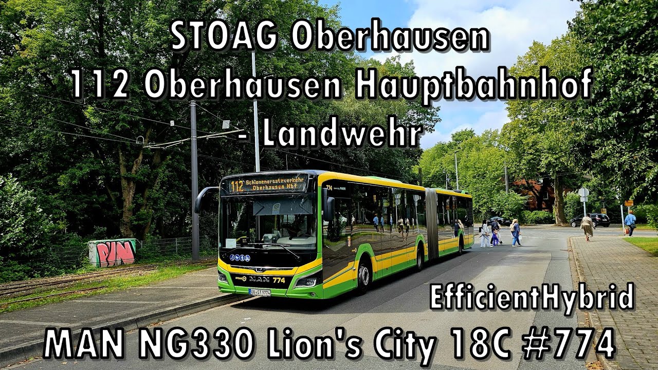 STOAG Oberhausen - Linie SEV-112, MAN NG330 Lion's City 18C EfficientHybrid #774