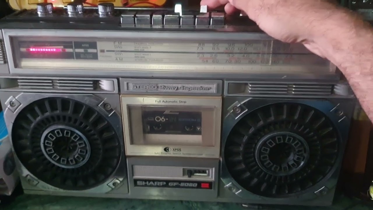Sharp gf6060 full working  #sharp #retro #cassette #radio #vintage #shorts #shortvideo #viral 
