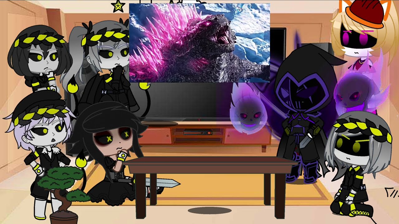 Murder drones react to godzilla | Cyn | FPE | Gacha life