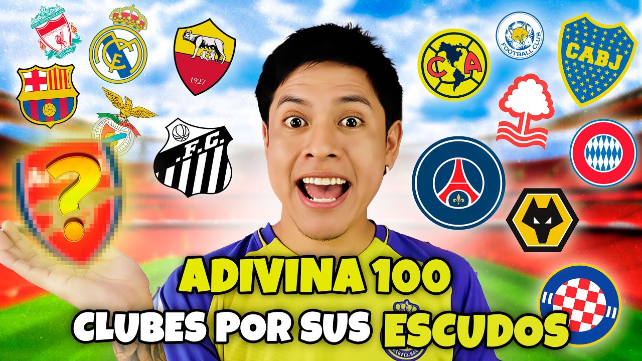 Adivina 100 CLUBES de Fútbol por el ESCUDO 🧐⚽ Nivel IMPOSIBLE