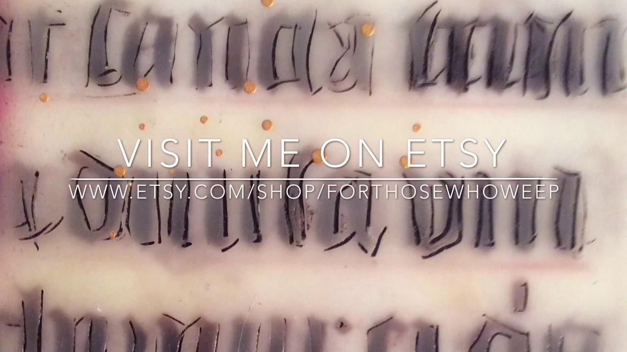 Encaustic-stamping, imbedding & incising