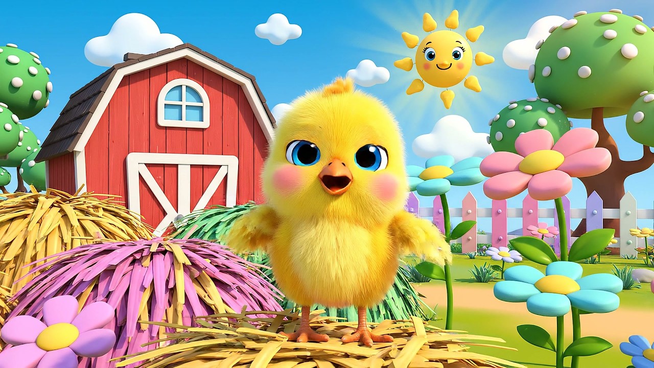 El Pollito Feliz Picotea ¡Pío Pío Pío! | Canciones de la Granja y Sonidos de Animales