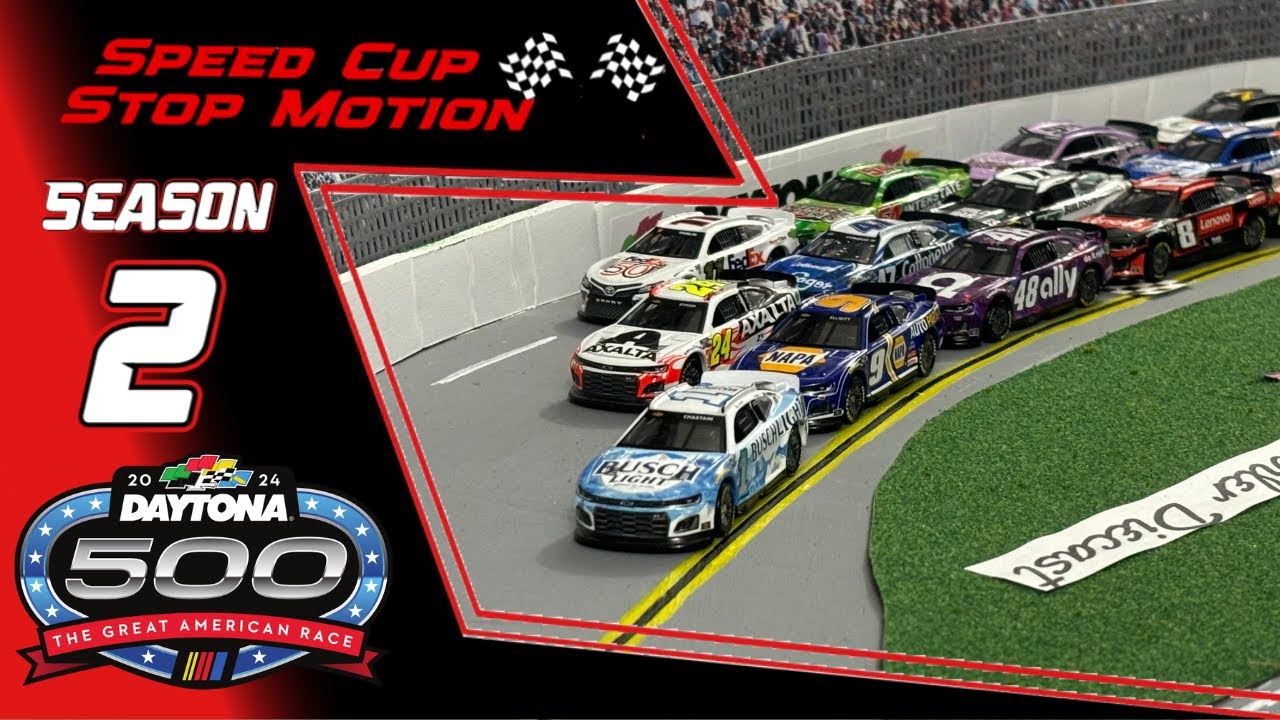 NASCAR Stop Motion: The Daytona 500 // S2 R1 // Speed Cup Stop Motion