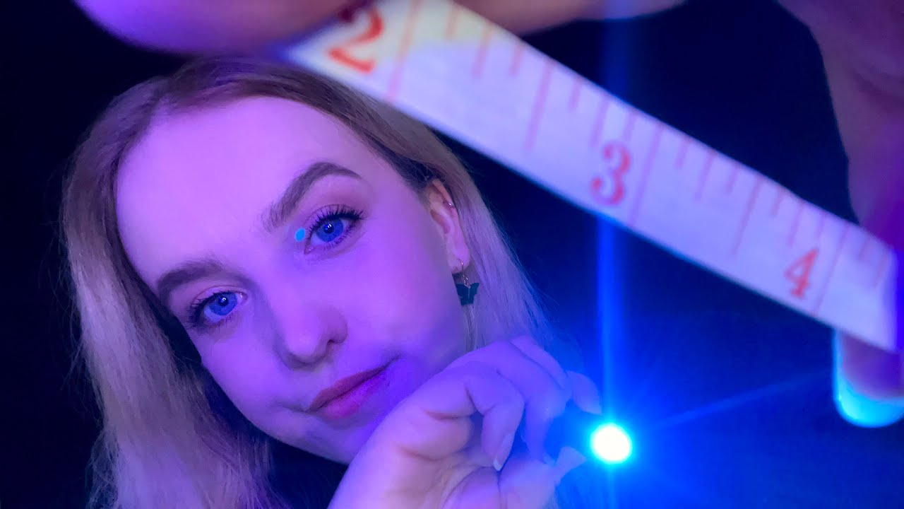 ASMR | Measuring & Drawing YOU ✨🥰 [Light Triggers]