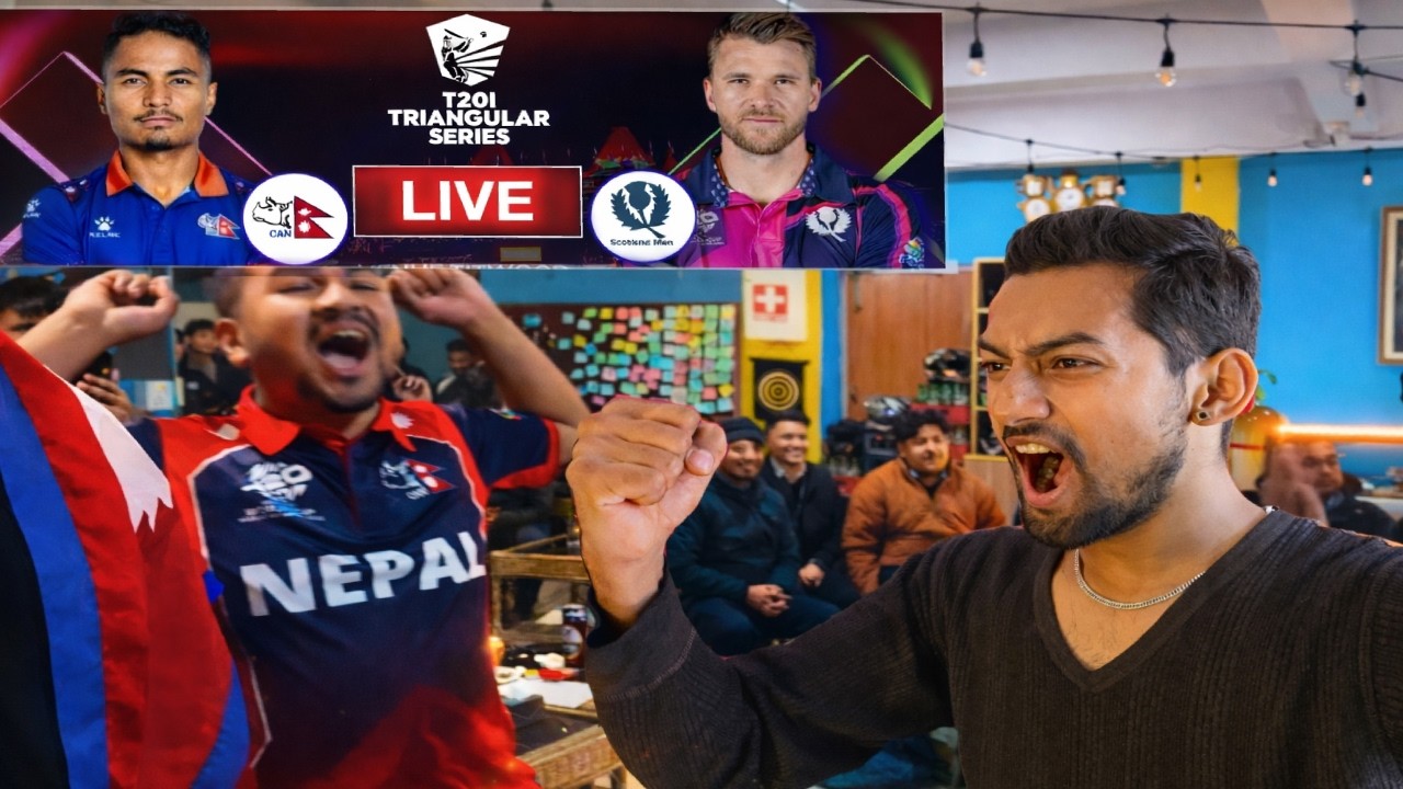 NEPAL vs SCOTLAND 😱 Last Over Tension! | Live Crowd Reaction 🇳🇵 ICC T20 World Cup