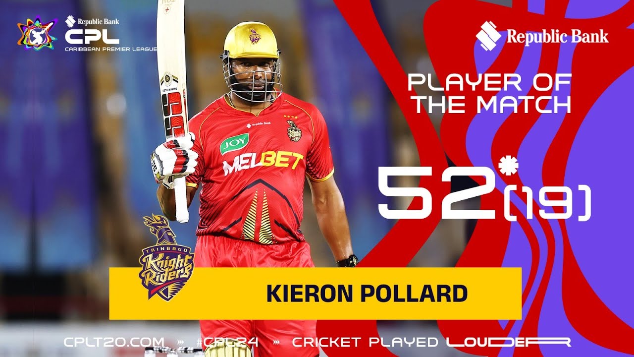 POLLARD'S POWERFUL 19 Ball 52* | CPL 2024
