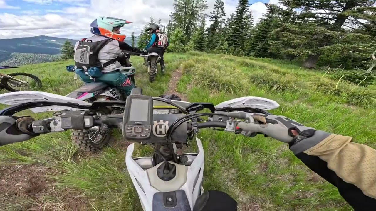 Day 3 part 2. Wallace Idaho, Hard Enduro Dirt Bike single track! EPIC single track ride.