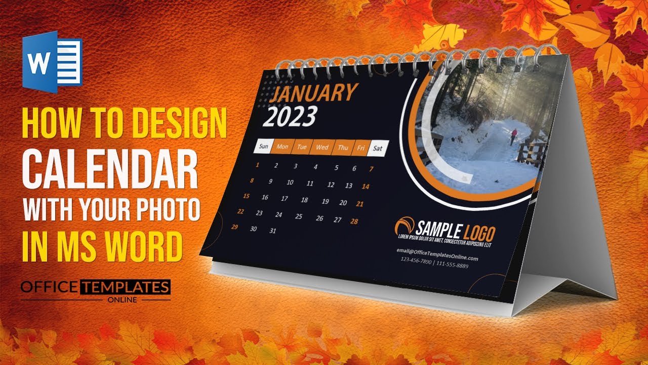 How to Design Calendar in MS Word | Personalized Month Calendar | DIY Tutorial