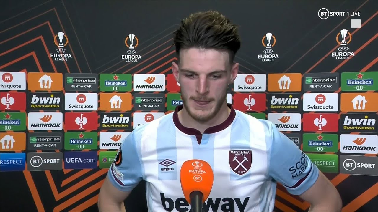You can see what it means 💔 Declan Rice's emotional reaction to West Ham coming up short in Europe
