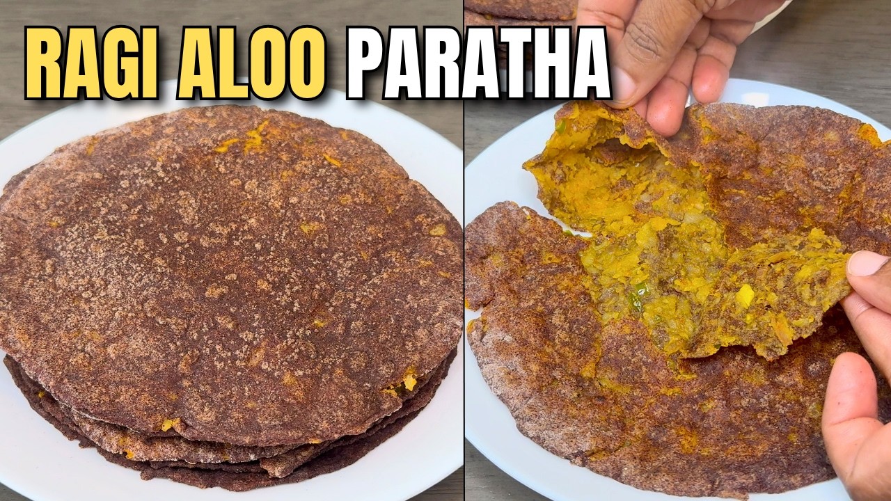 Easy Gluten-Free Aloo Paratha | Ragi Aloo Paratha | Healthy Paratha Recipe | Millet Paratha