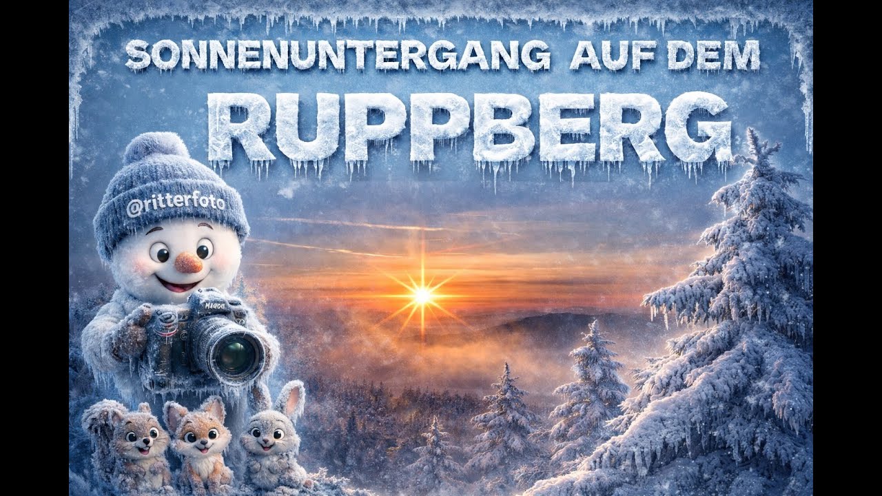 Ruppberg im Winter – Sonnenuntergang bei Zella-Mehlis | Thüringen 2026