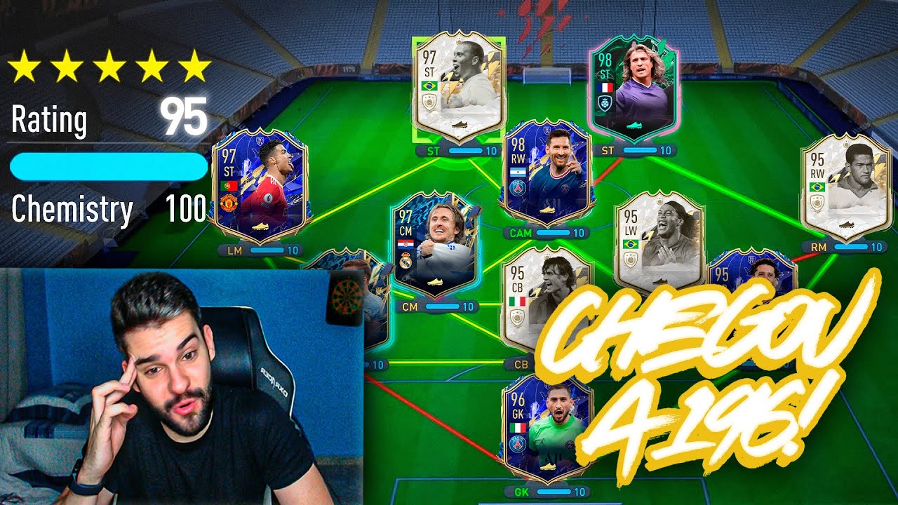 CHEGUEI A 196 E CONSEGUI O 195 NO FUT DRAFT!! PRIMEIRO DO BRASIL!!! FIFA 22 *HISTÓRICO*