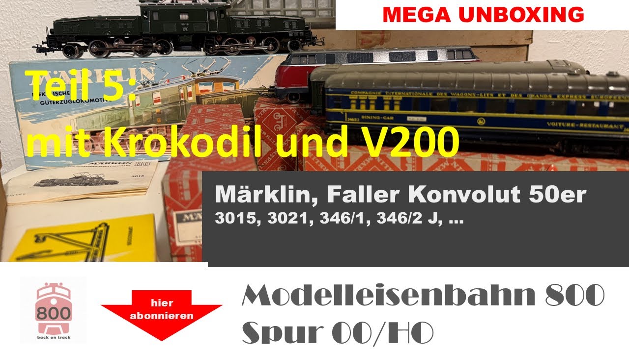 Teil 5: Kauf einer Modelleisenbahn aus den 50er Jahren, mit Märklin 3015 3021 346 und und und