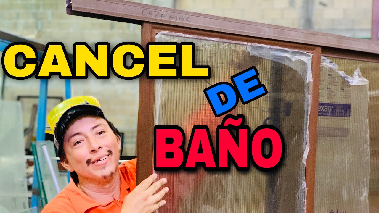 CANCEL de BAÑO CORREDIZO con POLICARBONATO