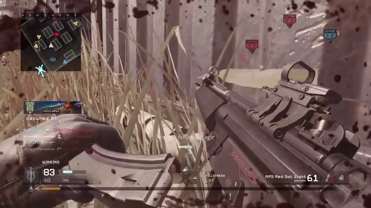 MWR 100+ gameplay with MP5 Red dot