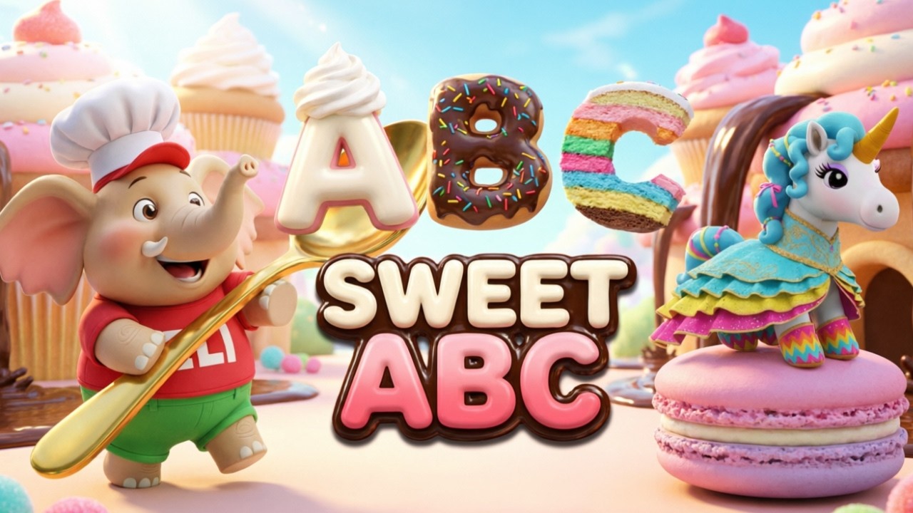 Preschool Learning activities | Sweet ABC Dessert Song |Alphabet with Yummy Desserts | ABC Spotlight