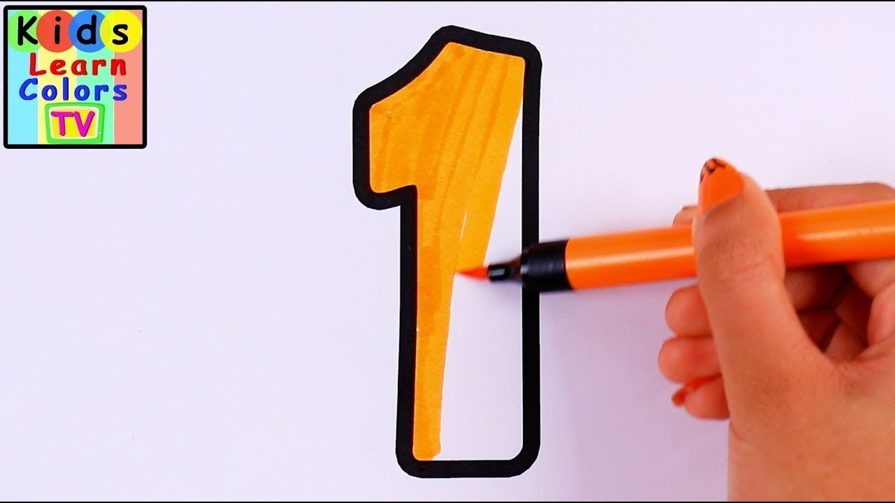 Learn Counting Numbers 1 to 10 with Drawing & Coloring for Kids