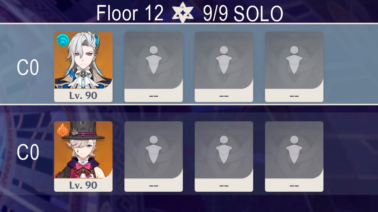 [SOLO] C0 Lyney & C0 Neuvillette l Spiral Abyss 4.1 Floor 12 9 stars Genshin Impact