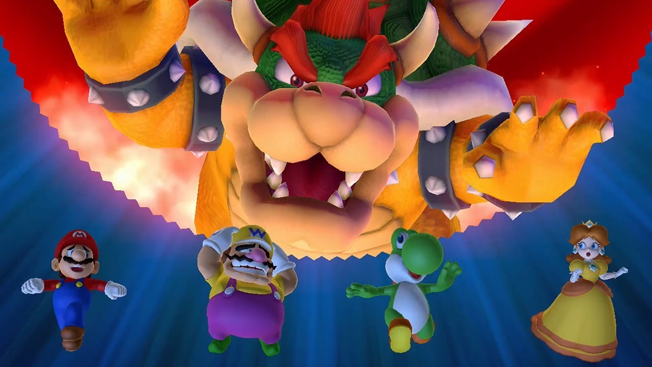 Mario Party 10 Bowser Party #3 Bowser vs Mario, Wario, Yoshi, Daisy Whimsical Waters