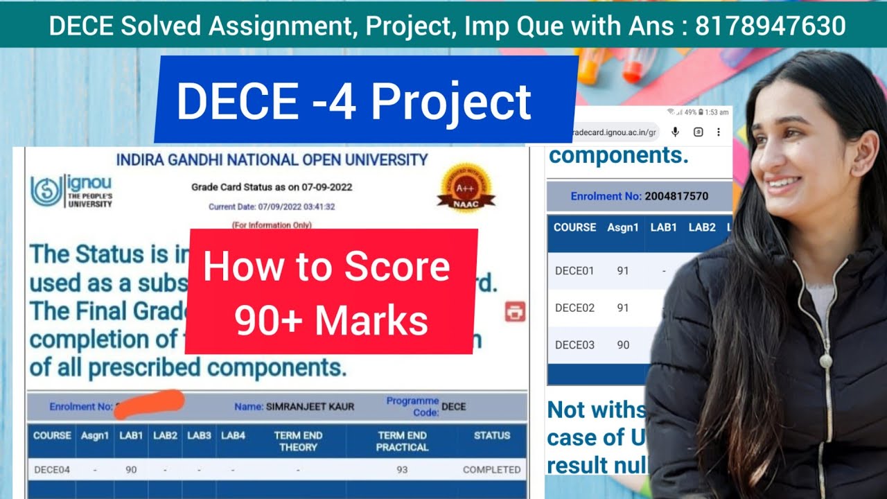 DECE Project Score 90+ Marks Level Up Learning Simran Gumber