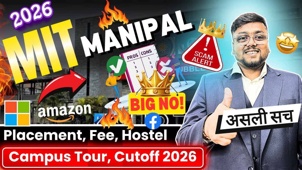 MIT Manipal Honest Review 2026 🔥 | MIT Manipal Cutoff | MIT Manipal Placement, Pros & cons etc 