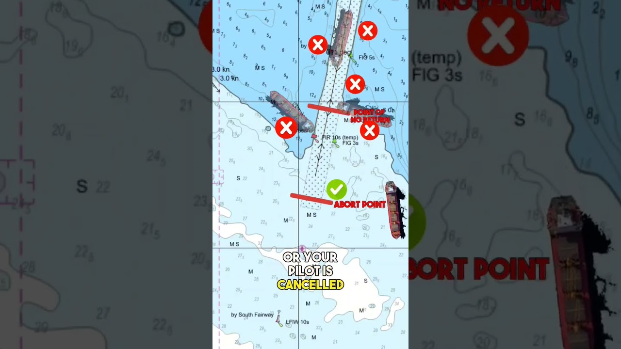 ABORT POINT AND POINT OF NO RETURN  More on this in our future videos. #maritime #ships #seafarer