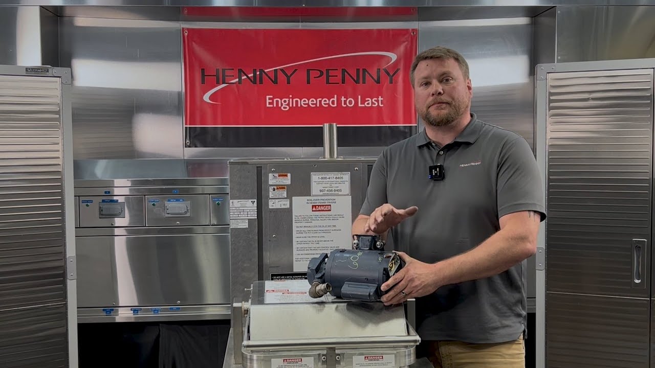 PXE-100 (Velocity) Fryer- How to remove filter motor assembly