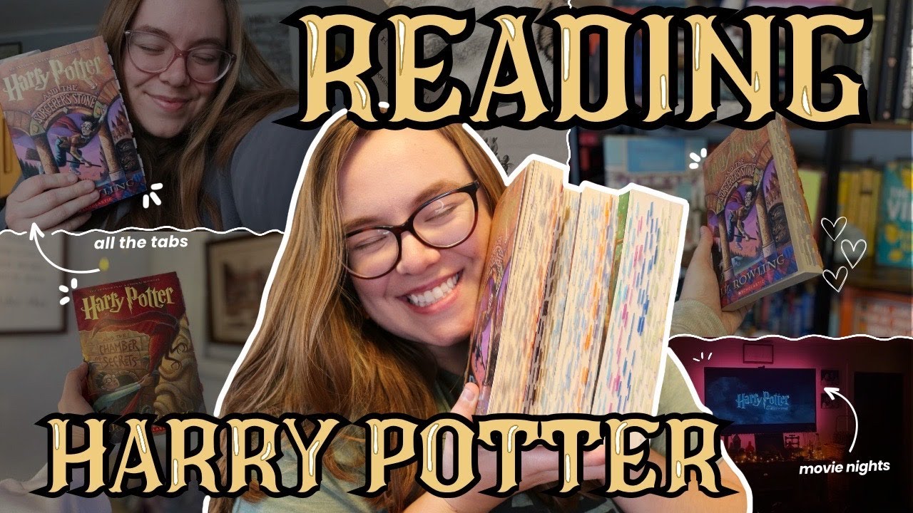 reading ✨HARRY POTTER✨ for the first time…🪄 🧙🌙 (books 1-4 reading vlog)
