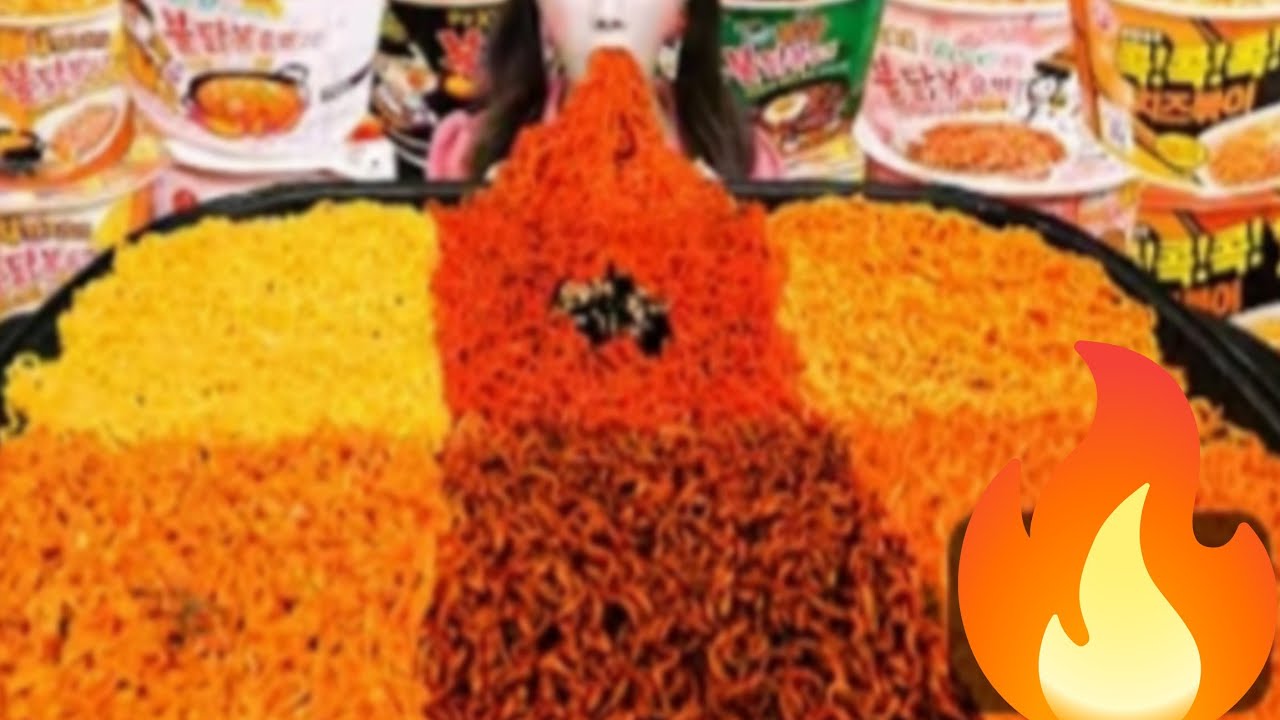 ENG SUB) Fire BULDAK Spicy Noodle party 🔥korean Convenience store Ramen party Eating show 