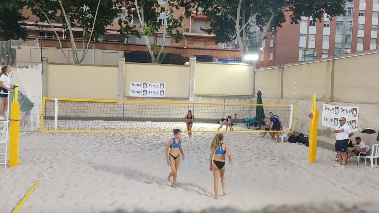 Campeonato España Voley Playa sub15. EDM Cartes vs Esplugues. Segundo partido por el 9° o 13° puesto