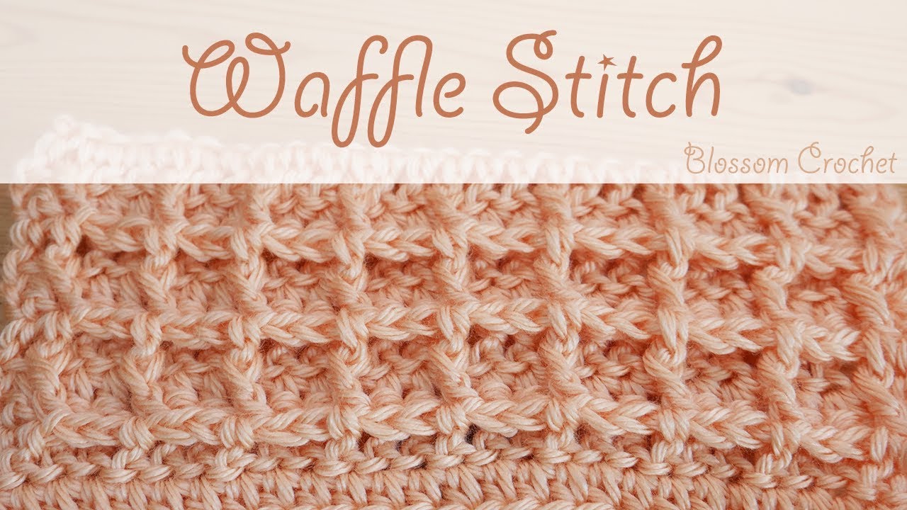 Super easy crochet: Waffle Stitch (blankets, wash/dish cloths)
