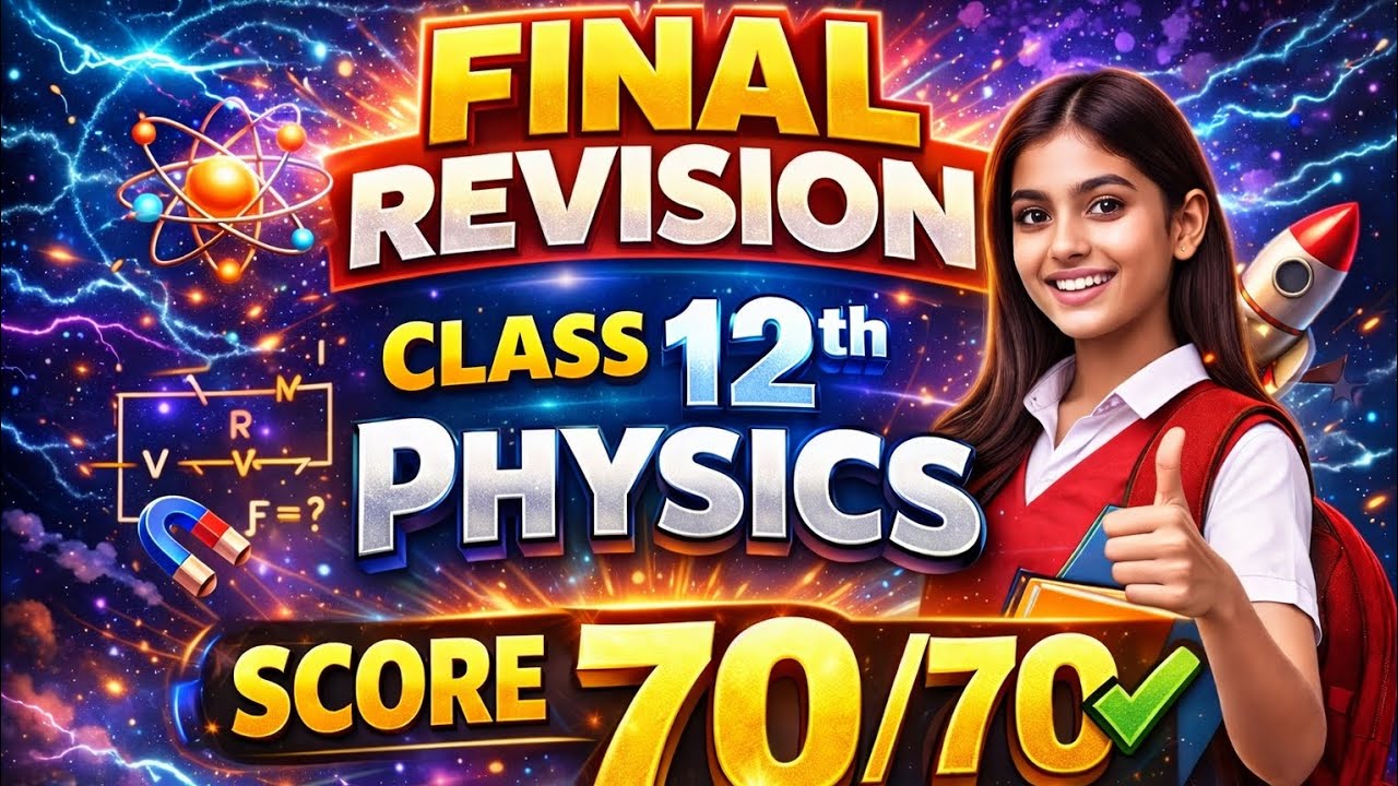 Score 70/70 🔥🔥 12th physics || rapid revision || final revision 