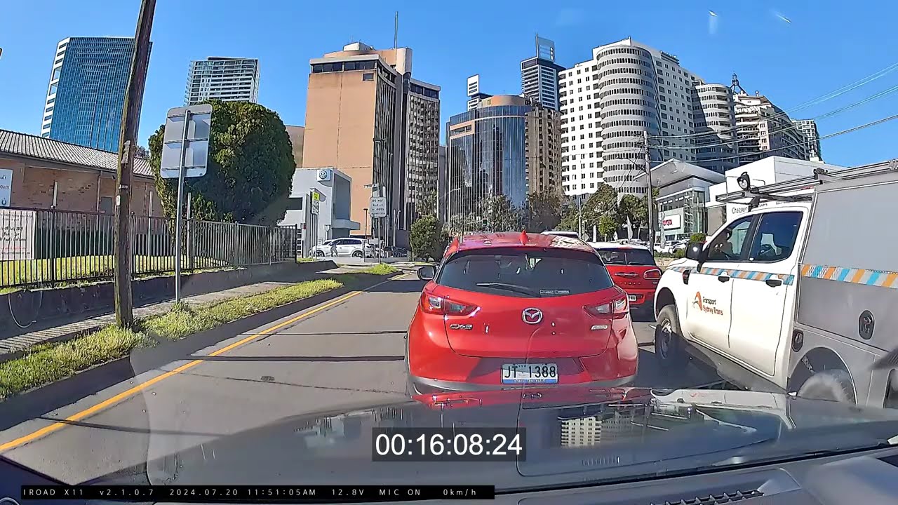 Dash Cam Sydney Drive: Epping to Westfield Chatswood Car Park Anderson St Entrance | 30-Minute Drive
