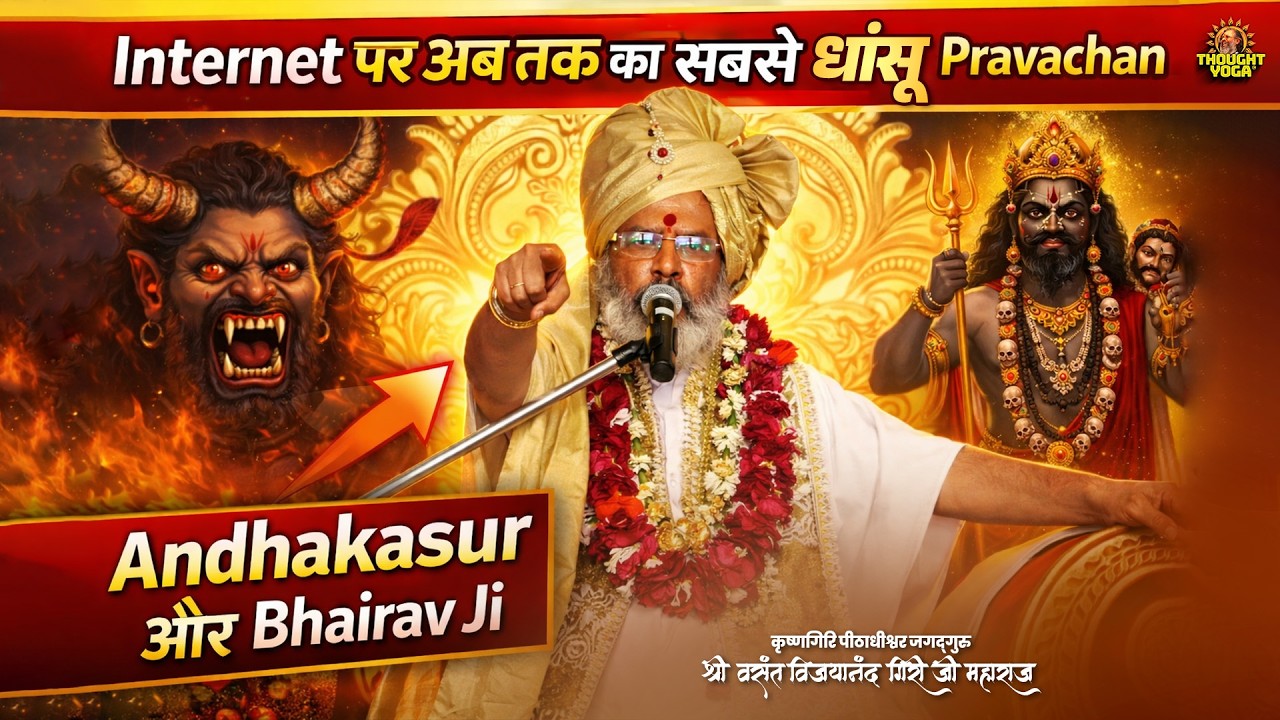 Internet पर अब तक का सबसे धांसू Pravachan - Andhakasur और Bhairav Ji || Thought Yoga