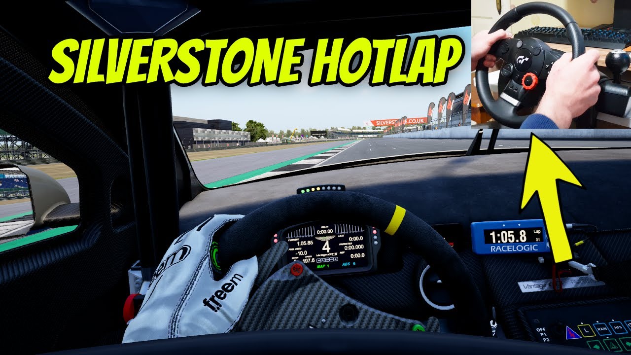 Silverstone Hotlap w/Logitech Driving Force GT | Assetto Corsa Competizione